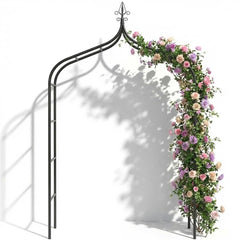 LeJoy Garden front view of Gothic metal arch showing elegant entrance benefit