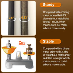 LeJoy Garden obelisk close-up of metal texture and epoxy coating durability