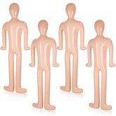Lenwen front view of four nude inflatable mannequins showing scale and utility