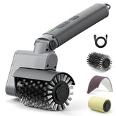 lenzhan front view of cordless grill brush showing compact design and easy handling benefit