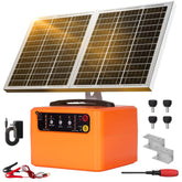 LEOMAUNYX front view of mounted electric fence charger showing robust build and easy access