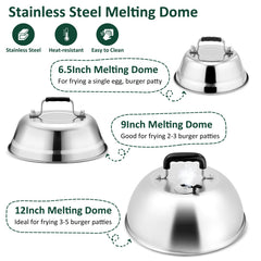 Leonyo dome top vent close-up giving steam control and safer melting benefit