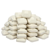 Leship front view of 50-piece briquette pack showing quantity and size benefits