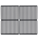 Leship front view of two cast iron grates showing full coverage and heavy-duty build