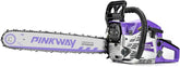 Lewhale chainsaw front view showing controls and ergonomic grip for easier handling