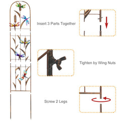 LEWIS&WAYNE side profile showing arch and 13.5-inch spike for secure installation