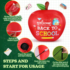 Leyndo giant apple anchoring accessories with stakes and water bag for stability