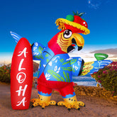 Leyndo parrot front view showing bright colors and large presence