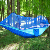 LFL hammock front view showing full mosquito net and comfort