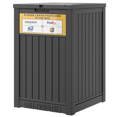 LHBGO front view showing secure drop box and clear delivery point