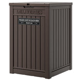 LHBGO front view of delivery box showing secure exterior and organized storage
