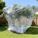 LHongL front view of fully deployed net protecting tree, showing full coverage benefit