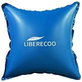 LIBERECOO front view of pool pillow packaging showing product and key benefits