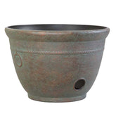 Liberty Garden 1925-N front view showing aged patina and decorative banding, hides hose neatly