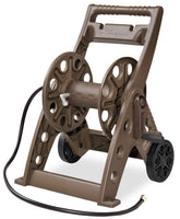 Liberty Garden front view showing bronze cart and hose capacity benefit