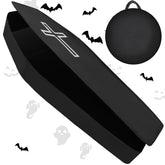Libima front view of coffin prop showing lifelike silhouette and instant impact