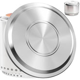 Lidereja front view of 27-inch lid showing full coverage and neat fit