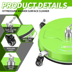 LidoDola weighted base and splash skirt reducing overspray and lift