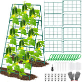 LifeisLuck front view A-frame trellis showing double-sided support benefit
