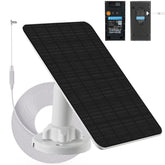 LIFEMOI solar panel front view mounted showing neat installation and continuous charging benefit