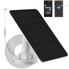 LIFEMOI solar panel front view mounted showing neat installation and continuous charging benefit