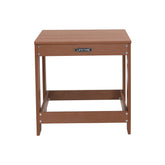 LIFETIME Adirondack Table front view showing compact outdoor surface and stable base