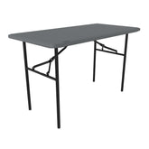 LIFETIME front view of 4-foot table showing full length and stable stance