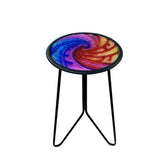 LIFFY colorful glass top front view showing vibrant tabletop and stability