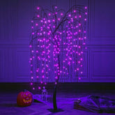 LIGHTSHARE front view full tree showing purple LED glow and shape benefit: instant focal point