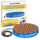 Lil'Clucker front view of heated base showing stable support and quick setup benefit