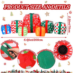 Liliful glowing LED gift boxes at night creating eye-catching illumination
