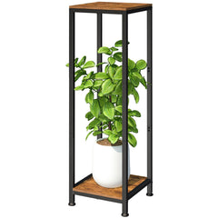 Lilybud--lily front view of 41-inch tall plant stand showing modern tall display benefit