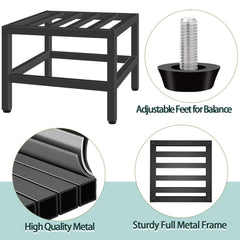 Lilybud--lily square top platform showing size and pot support benefit
