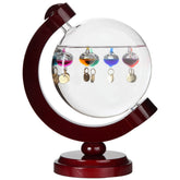 Lily's Home front view showing round Galileo thermometer and colorful visual appeal