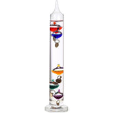 Lily's Home front view showing 11-inch thermometer and colorful floats for stylish function
