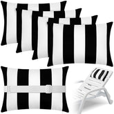 Lineshading front packaging showing striped pillow set and clear details, durable comfort