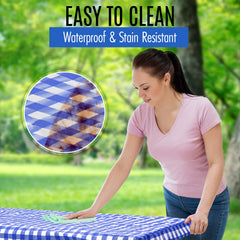 LINPRO close up of waterproof vinyl and soft flannel backing for secure comfort
