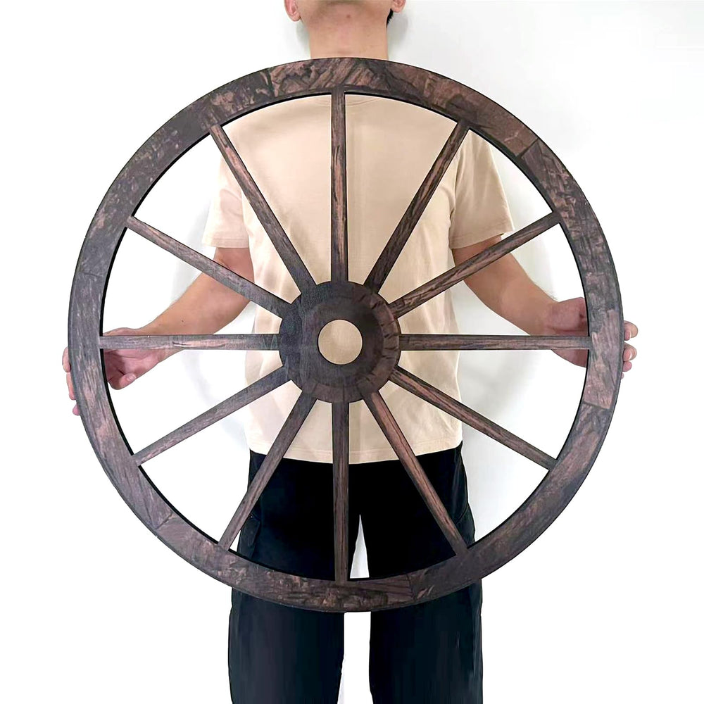 linsuo wagon wheel front view shows vintage flair and instant focal point