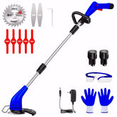 Lipoliftco front view of cordless weed wacker showing compact design and portability