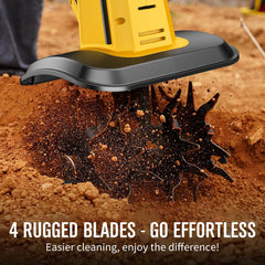 LITEKON dual 2.0Ah battery pack displayed, extending runtime for longer gardening sessions