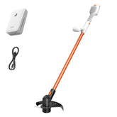LiTHELi front view of cordless 12-inch trimmer showing compact profile and control benefits
