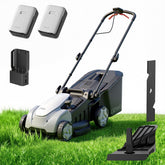 LiTHELi front view showing compact mower for easy storage and handling