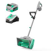 LiTHELi front view of cordless snow shovel showing compact design and quick deployment benefit