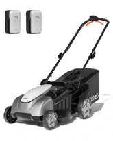 LiTHELi front view showing mower deck and handle for easy storage