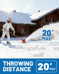 LiTHELi side profile in use on driveway for fast residential snow clearing