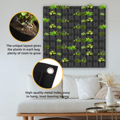 LITLANDSTAR planted panel with herbs showing space-saving planting and quick harvest