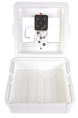 Little Giant front view showing incubator exterior and capacity benefit