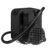 Little Giant PE-1 front view showing compact pump and benefits