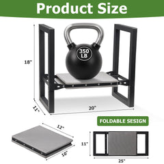 LLARGUEST folded compact storage showing slim profile benefit for transport