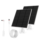 LMDTYN front view of two solar panels providing continuous camera power